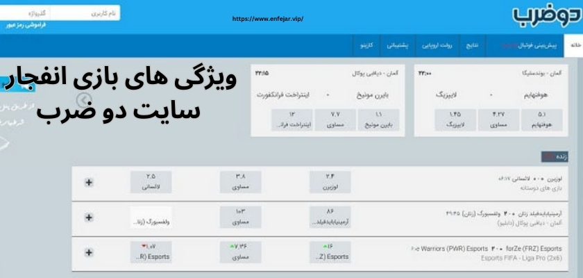 بررسی کامل ویژگی های بازی انفجار سایت دو ضرب