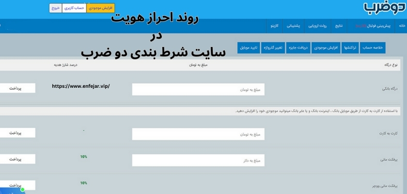 روند احراز هویت در این سایت شرط بندی