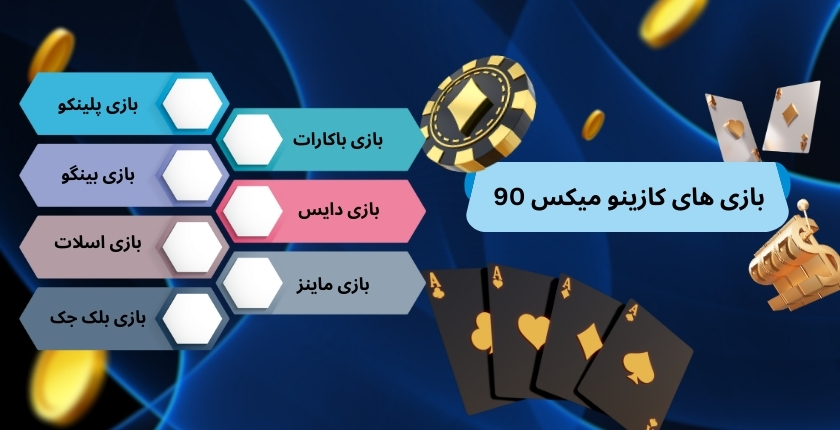 بازی های پر سود کازینو آنلاین میکس 90