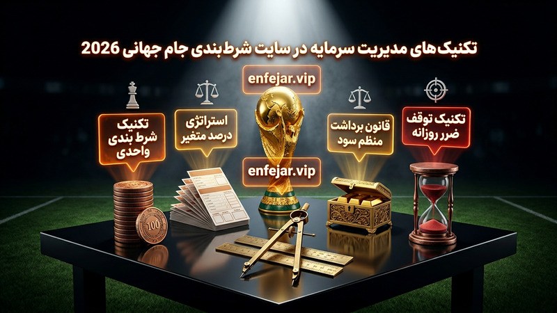 تکنیک های مدیریت سرمایه در سایت شرط بندی جام جهانی 2026